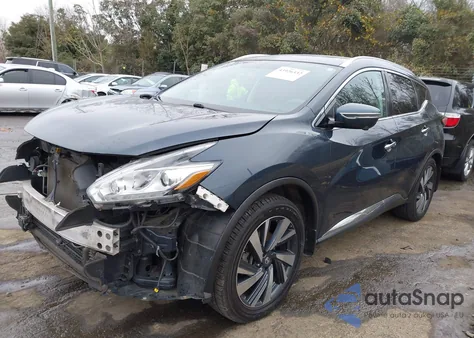 2017 Nissan Murano Platinum из США, поврежденный, VIN 5N1AZ2MH0HN187062